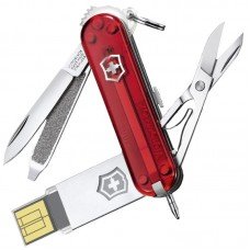 Ніж складаний, мультитул Victorinox Work (58мм, 7 функцій, USB-флеш (32ГБ)), червоний 4.6125.TG32B