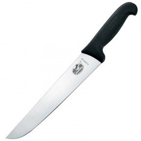Ніж кухонний, побутовий Victorinox Fibrox Butcher (лезо: 180мм), чорний 5.5203.18