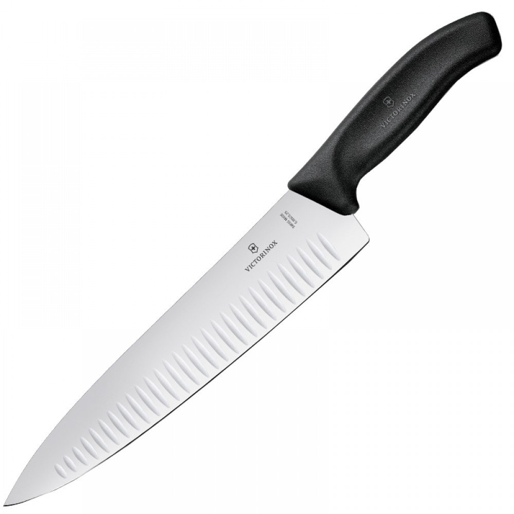 Ніж кухонний, побутовий Victorinox SwissClassic Carving (лезо: 250мм), чорний, блістер 6.8023.25B