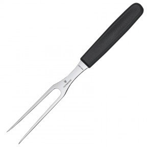 Вилка кухонна Victorinox Carving Flat (150мм), чорна 5.2103.15