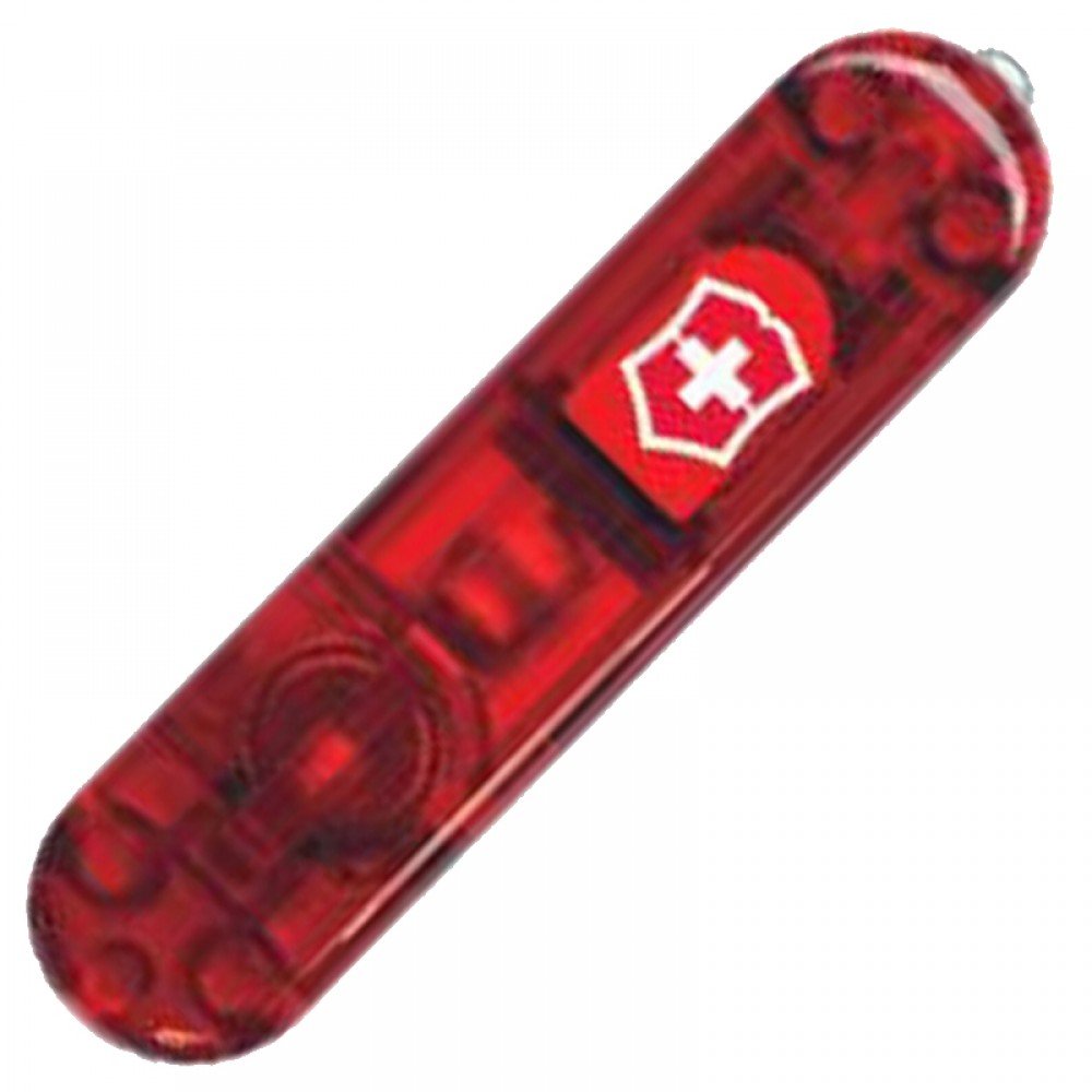 Накладка на ручку ножа Victorinox SwissLite (58мм), передня, прозора червона C6200.T1