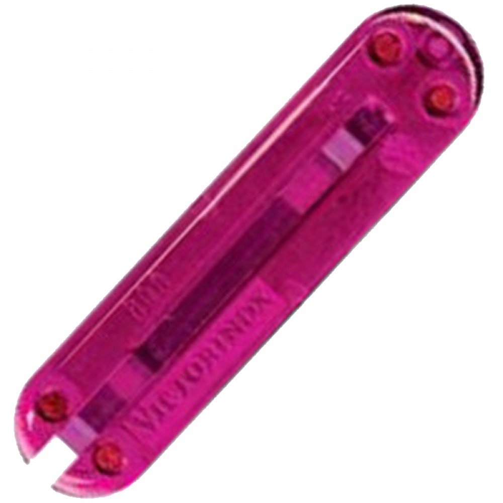 Накладка на ручку ножа Victorinox (58мм), ззаду, прозора рожева C6205.T4
