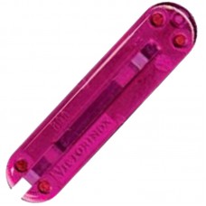 Накладка на ручку ножа Victorinox (58мм), ззаду, прозора рожева C6205.T4