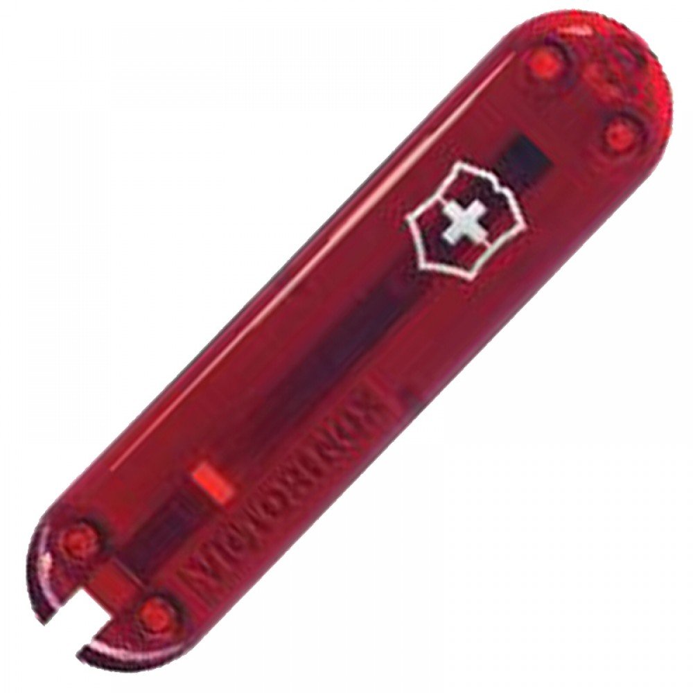 Накладка на ручку ножа Victorinox (58мм), передня, прозора червона C6200.T3
