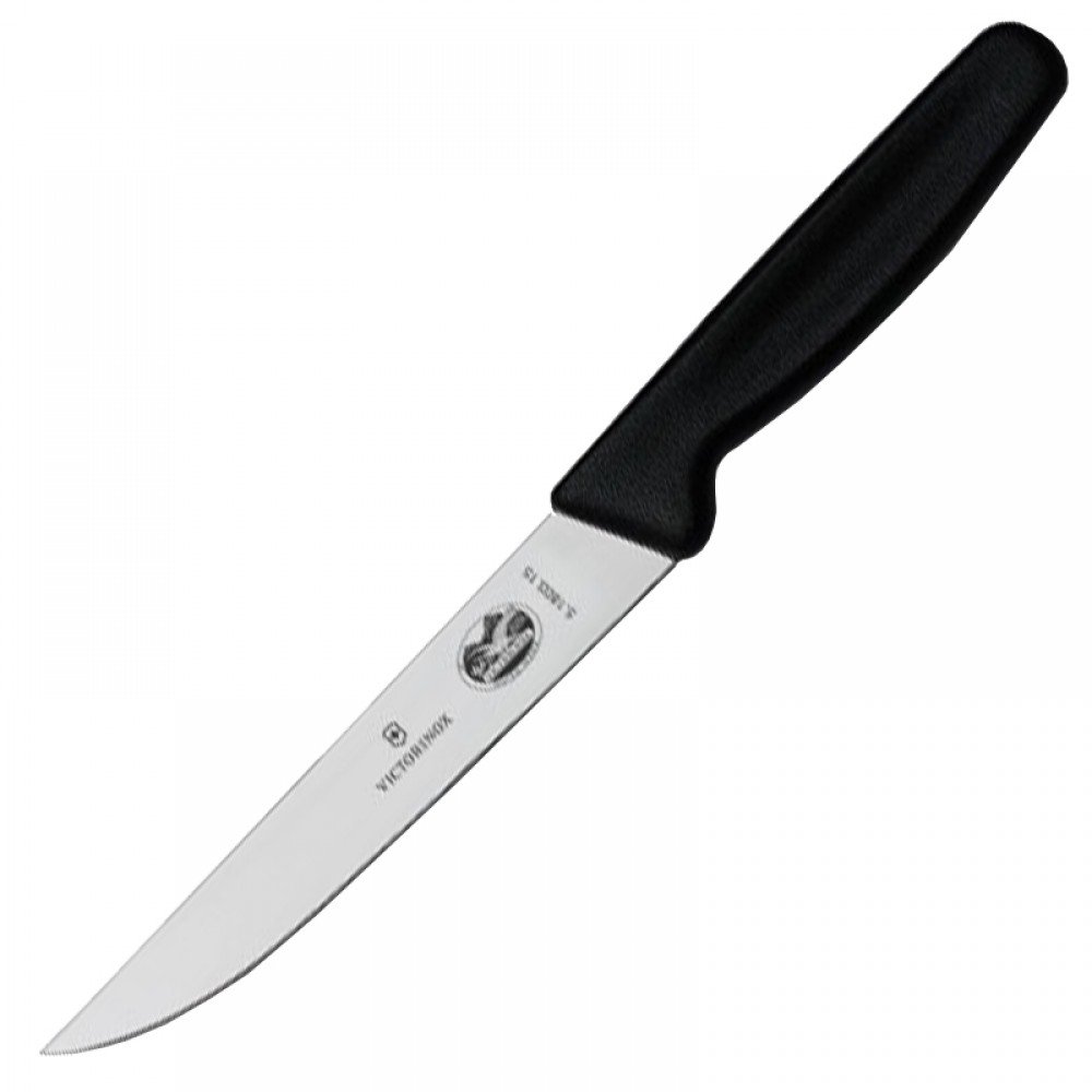 Ніж кухонний, побутовий Victorinox Carving (лезо: 150мм), чорний 5.1803.15