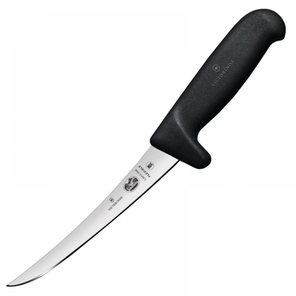 Ніж кухонний Victorinox Fibrox Boning Flex c Safety Grip (лезо: 150мм), чорний 5.6613.15M