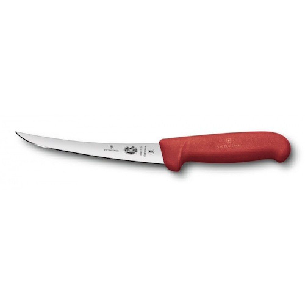 Ніж кухонний обвалочний Victorinox Fibrox Boning Flex лезо 15 см 5.6611.15 червоний