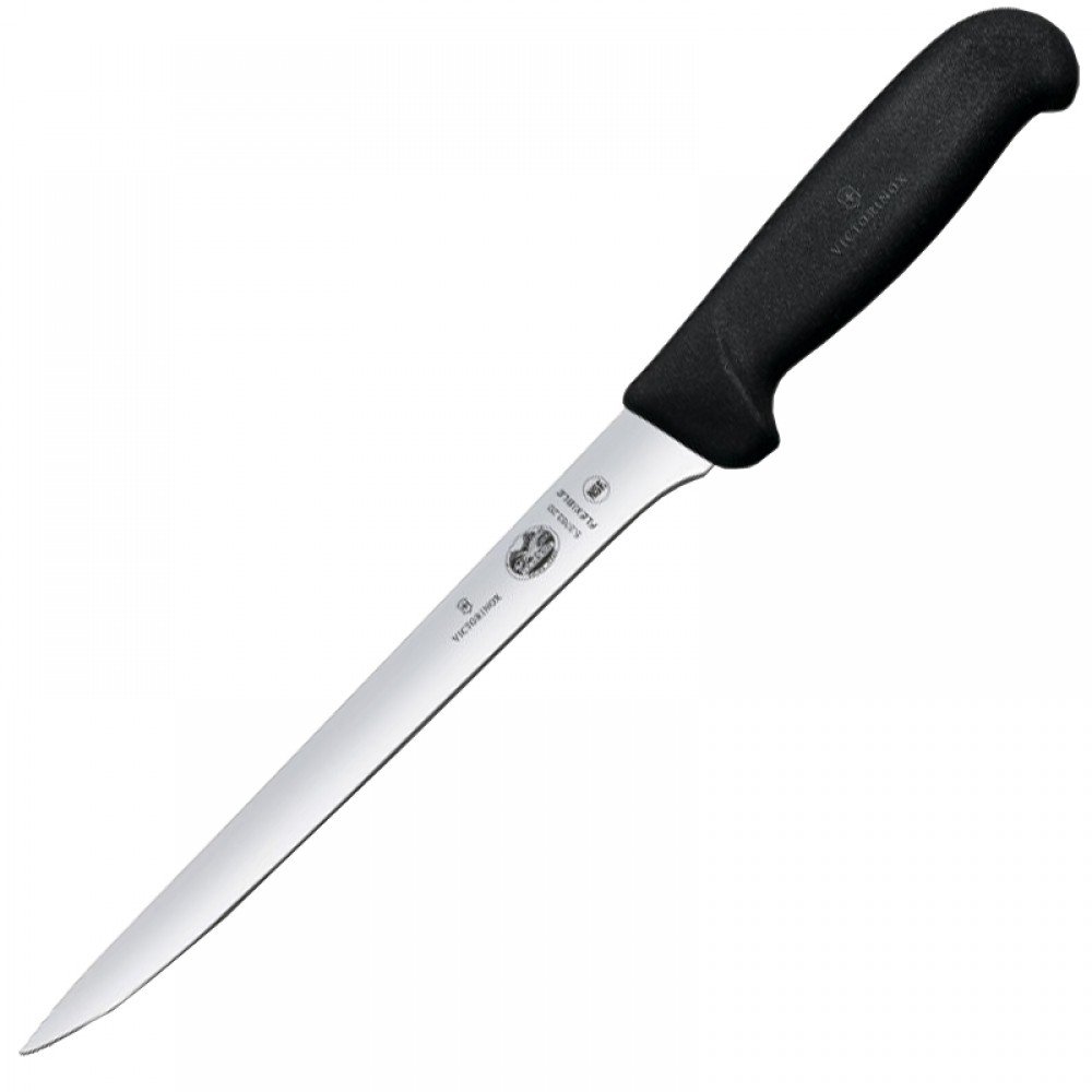 Ніж кухонний, побутовий Victorinox Fibrox Filleting Flex (лезо: 200мм), чорний 5.3763.20