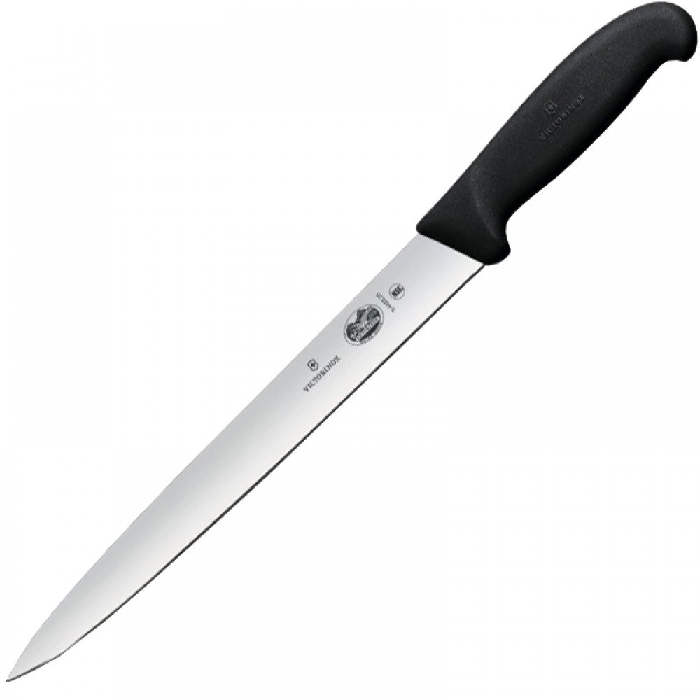 Ніж кухонний, побутовий Victorinox Fibrox Slicing (лезо: 250мм), чорний 5.4403.25