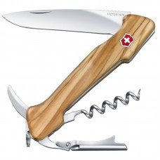 Ніж складаний, мультитул Victorinox Wine Master (130мм, 6 функцій), дерево олива 0.9701.64