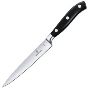 Ніж кухонний, побутовий Victorinox Forged Carving Grand Maitre (GB) (лезо: 150мм), чорний 7.7203.15G