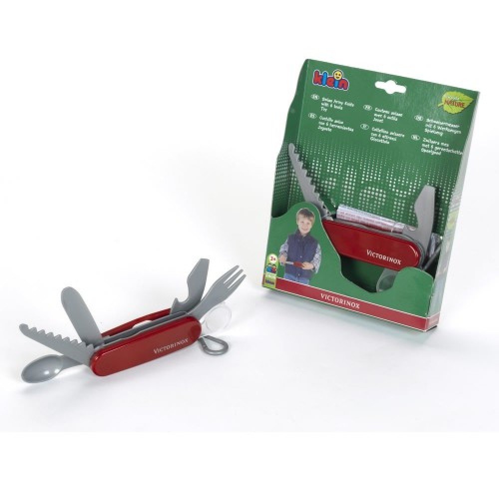 Ніж дитячий складаний, мультитул Victorinox Pocket Knife Toy (113мм, 8 функцій), червоний 9.6092.1
