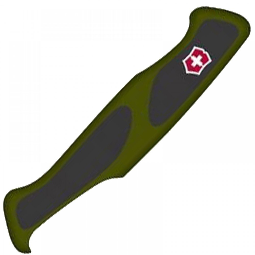 Накладка на ручку ножа Victorinox RangerGrip (130мм), передня, зелена-чорна C9534.C1