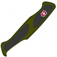 Накладка на ручку ножа Victorinox RangerGrip (130мм), передня, зелена-чорна C9534.C1