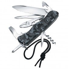 Ніж складаний, мультитул Victorinox Skipper (111мм, 18 функцій), синій камуфляж 0.8593.W942
