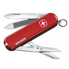 Ніж складаний, мультитул Victorinox Wenger (65мм, 7 функцій), червоний 0.6423.91