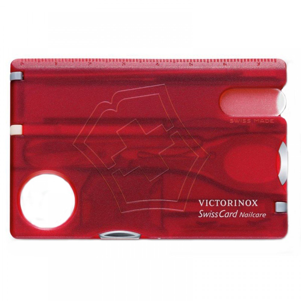 Набір Victorinox Swisscard Nailcare червоний прозорий 0.7240.T