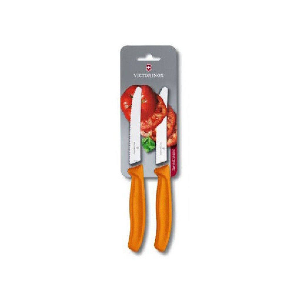 Набір кухонних ножів Victorinox SwissClassic Tomato&Sausage 6.7836.L119B помаранчевий
