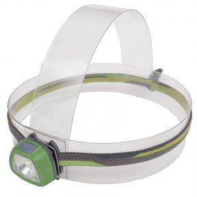 Ліхтар налобний Rayfall HP1R (SMD 3535 LED + 2xRed LED, 35 Lumen, 5 режимів, 2xCR2032), зелений