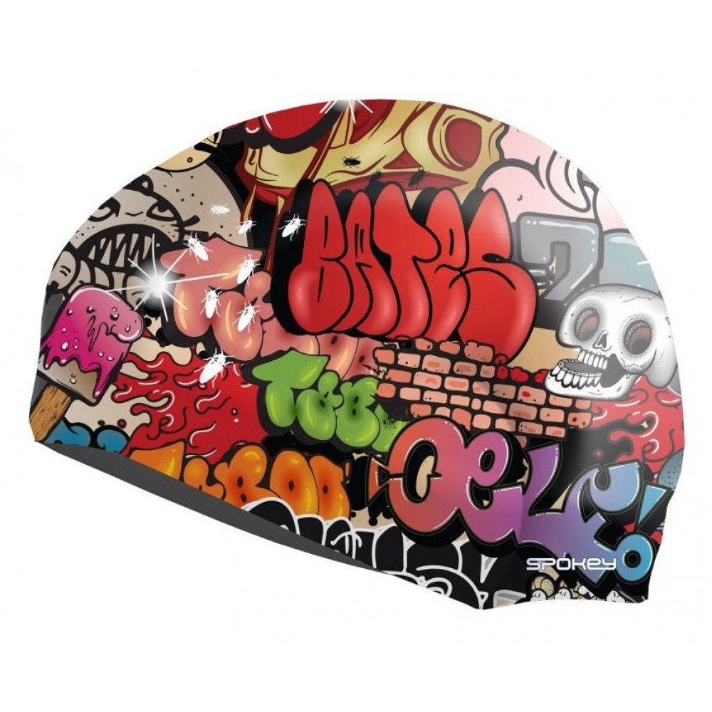 Шапочка для плавання Spokey STYLO(839237) graffiti pic