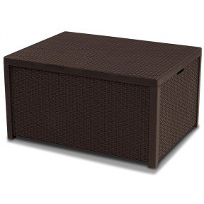 Стіл-скринька мистецтв. ротанг Arica, коричневий