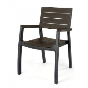 Стілець пластиковий Harmony armchair, сіро-коричневий