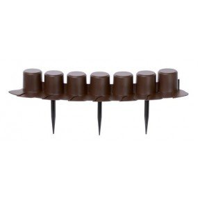 Бордюр садовий PALISADA – коричневий, 4,05 м