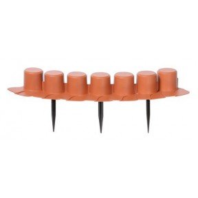 Бордюр садовий PALISADA - теракотовий, 4,05 м
