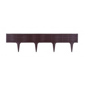 Бордюр садовий GARDEN BORDER - коричневий, 3,9 м
