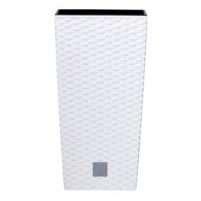 Горщик для рослин Rato square - білий, 11/26,6 л