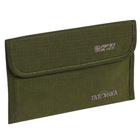 Гаманець із захистом від зчитування даних Tatonka Travel Folder RFID Block (11x17,5x1см), оливковий 295