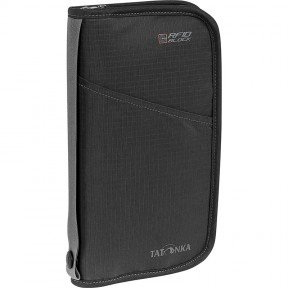 Гаманець із захистом від зчитування даних Tatonka Travel Zip RFID Block (17x12x3см), чорний 2958.040