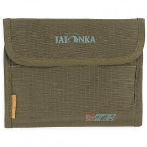 Гаманець із захистом від зчитування даних Tatonka Euro Wallet RFID Block (10х14х2см), оливковий 2991.33