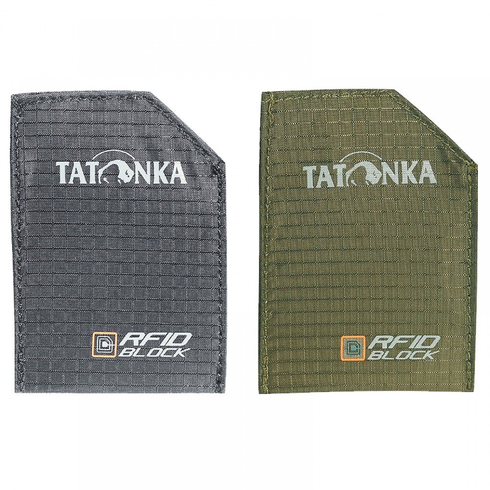 Гаманець із захистом від зчитування даних Tatonka Sleeve RFID Block (9x6,5см), сірий/оливковий 2992.001
