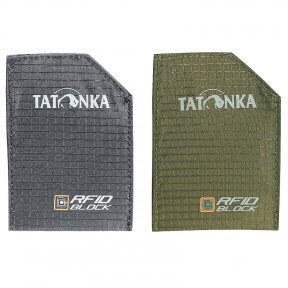 Гаманець із захистом від зчитування даних Tatonka Sleeve RFID Block (9x6,5см), сірий/оливковий 2992.001