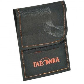 Гаманець на шию Tatonka HY Neck Wallet (13x9x1см), чорний/оранжевий 2883.349