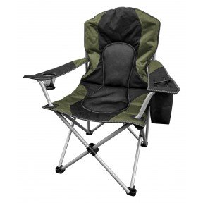 Крісло розкладне Time Eco TE-17 SD-140 чорно-зелене