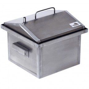 Коптильня двоярусна з гідрозатвором для гарячого копчення Smoke House (300х300х250мм)