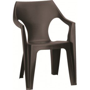 Стілець пластиковий Dante low back, коричневий