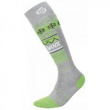 Термошкарпетки InMove SKI DEODORANT THERMOWOOL light grey/green (41-43)