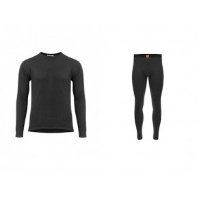 Комплект чоловічої термобілизни Aclima WoolTerry 220 Jet Black