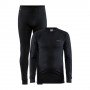 Комплект термобілизни Craft Core Dry Baselayer Set Man black чорний