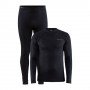 Комплект термобілизни Craft Core Warm Baselayer Set Man black чорний