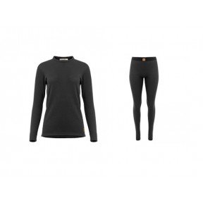 Комплект жіночої термобілизни Aclima WoolTerry 220 Longs Jet Black