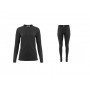 Комплект жіночої термобілизни Aclima WoolTerry 220 Longs Jet Black