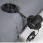 Килимок надувний Bo-Camp Flex Built-in Pump 194x70x10 cm Anthracite (3106605)
