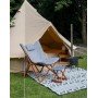 Крісло розкладне Bo-Camp Bloomsbury L Grey