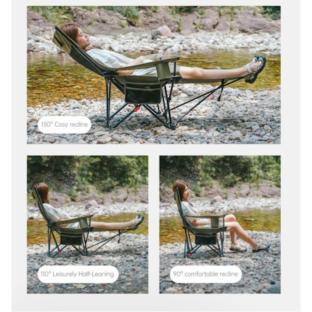 Крісло-шезлонг складане Naturehike CNK2550JJ023 Nightfall T05 хакі