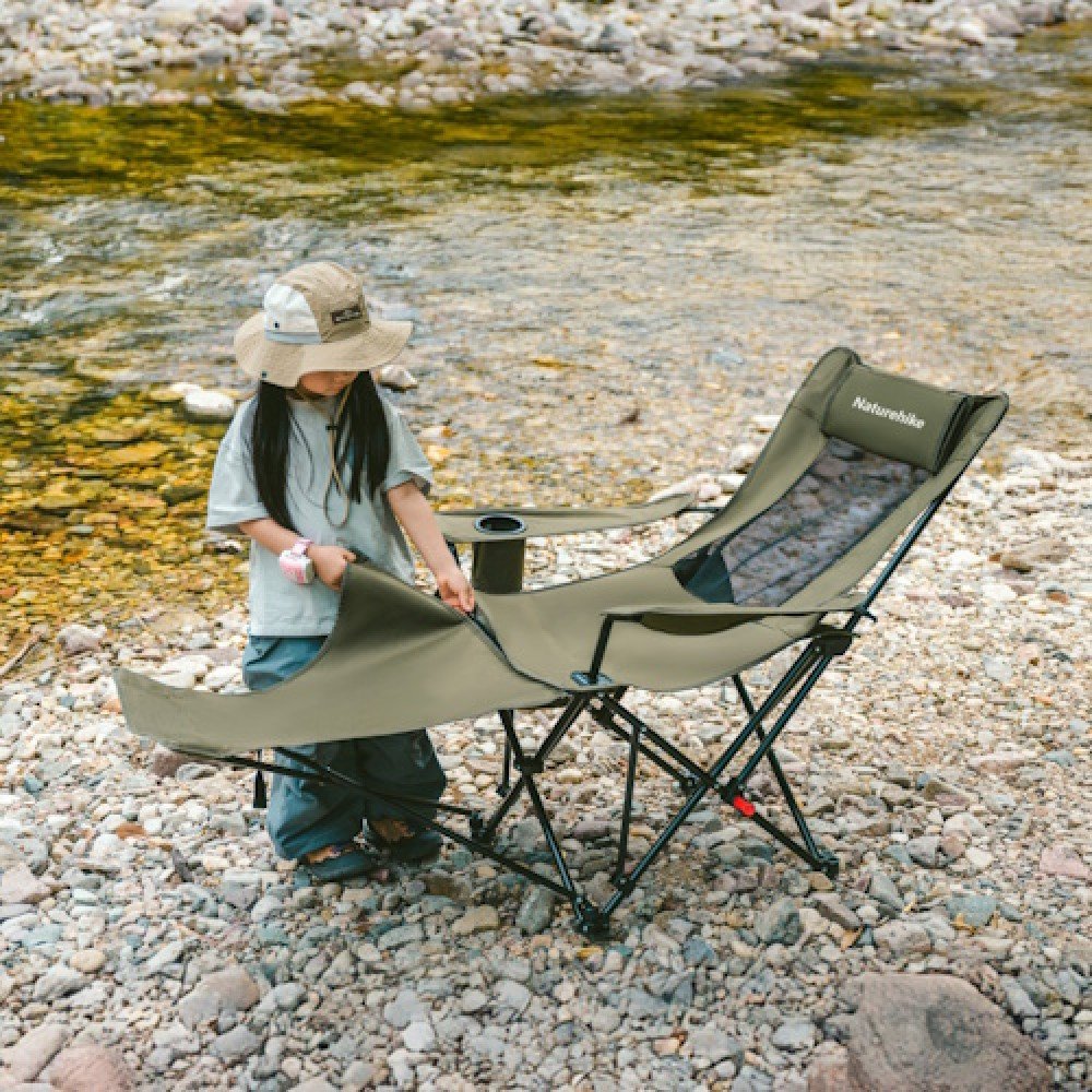 Крісло-шезлонг складане Naturehike CNK2550JJ023 Nightfall T05 хакі