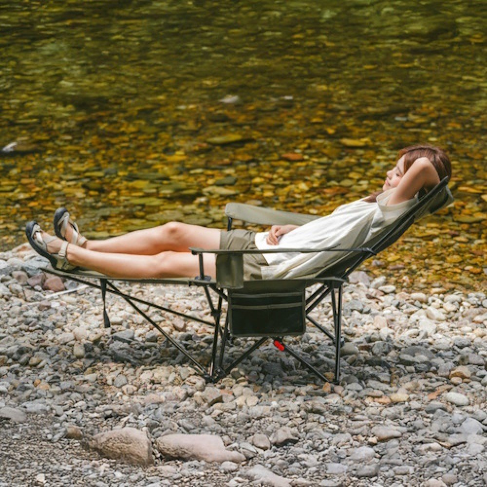 Крісло-шезлонг складане Naturehike CNK2550JJ023 Nightfall T05 хакі